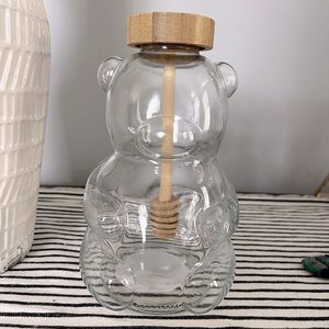 Target Bullseye Glass  Honeybear Dispenser